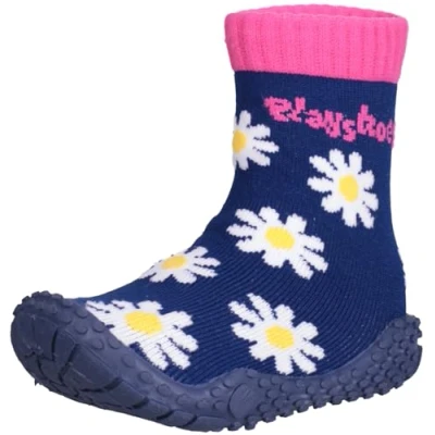 Imagen de Playshoes Calcetines de Playa con protección UV Flor Margarita, Zapatos Agua, Unisex niños, Azul Oscuro (Dark Blue), 18/19 EU