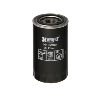 Imagen de HENGST FILTER H19W09 Filtro de aceite M26x1,5 enroscable