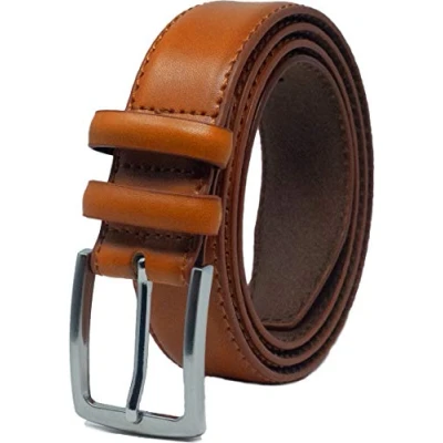 Imagen de Ashford Ridge Cinturón de cuero doble bucle para hombre 33 mm Bronceado 120cm