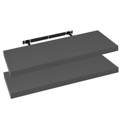 Imagen de WOLTU Estanteria Pared, Estante Flotante, Juego de 2 Pared Madera MDF, para salón, Cocina, Pasillo RG9317dgr
