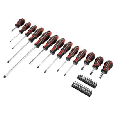 Imagen de Sealey Juego de destornilladores y puntas GripMAX® 33 piezas Rojo AK4370