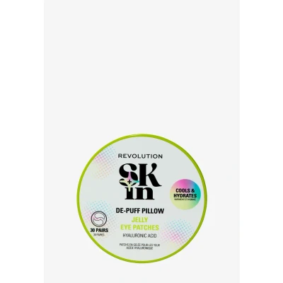 Imagen de Revolution SKin, de Puff Pillow Eye Patches, Parches Hidrogel con Ácido Hialurónico, Refrescan e Hidratan, Vegano y Libre Crueldad, 30 Pares