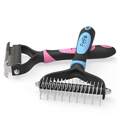 Imagen de PetPäl Cepillo para Perros y Gatos deshedding Cuidado Novedoso de Pelo &amp; Largo Corto la Lana Baja