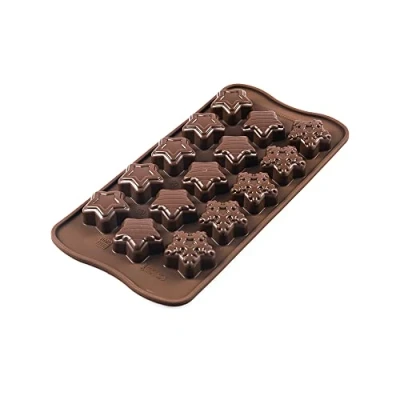 Imagen de silikomart 8051085285242 Molde de Silicona Choco Star, marròn