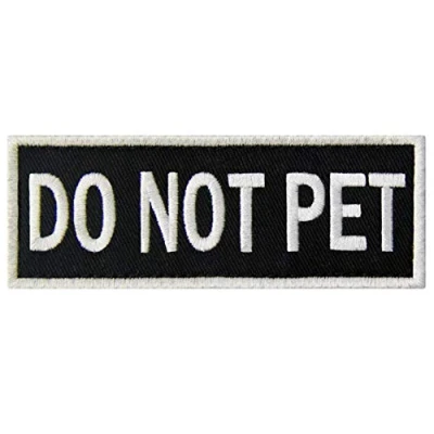 Imagen de Chaleco de alerta perro servicio con emblema bordado gancho y lazo DO NOT PET