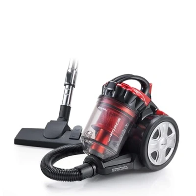 Imagen de Ariete 2753 J Force Aspirador sin Bolsa, tecnología multiciclónica, Filtro HEPA, Triple Clase A, Rojo/Negro