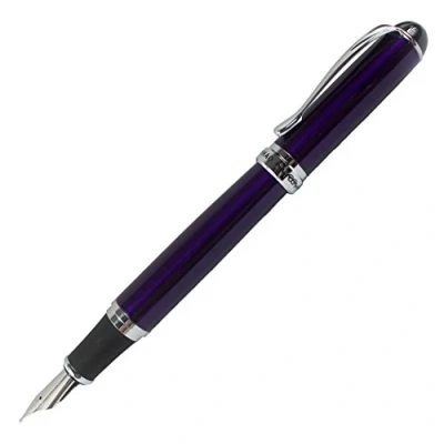 Imagen de Gullor Jinhao X750 pluma estilográfica Punta de acero inoxidable 18KGP violeta
