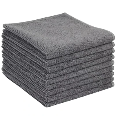 Imagen de VIVOTE Toallas de Cocina,paños Cocina Microfibra Fáciles Limpiar, Trapos súper Suaves y absorbentes, Paños Limpieza, para Baño,Cocina,30 cm X 30 cm, Paquete 9, Gris