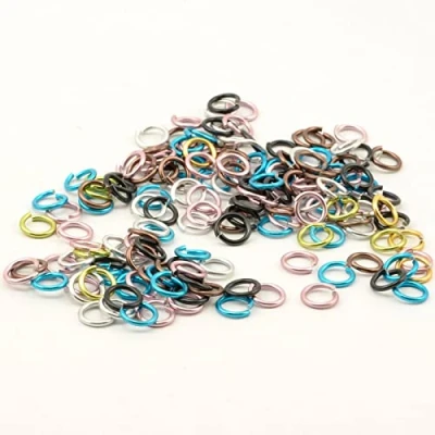 Imagen de Vaessen Creative ALU Deco Anillas de Aluminio para Manualidades, Multicolor, 10 mm