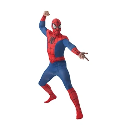 Imagen de MARVEL Spider Man adulto del vestido de lujo traje licencia Con separada Redecilla Nuevo 2015 Tamaño X Large (Pecho 42 46 &quot;)