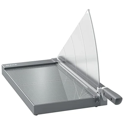 Imagen de Leitz Precisión Guillotina Profesional de Papel A3 para Oficina, Corta 25 Hojas, Longitud Corte 457mm, Cuchilla Acero, Base Cristal Resistente, Sistema Protección y Guía Corte, 90240000