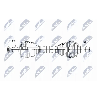 Imagen de NTY NPW ME 065 Árbol de transmisión MERCEDES BENZ: Clase B, A, CLA Coupé