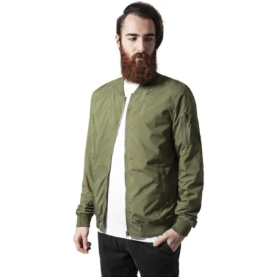 Imagen de Urban Classics Light Bomber Jacket Chaquetas bomber, Hombre, Talla: Large, Olive