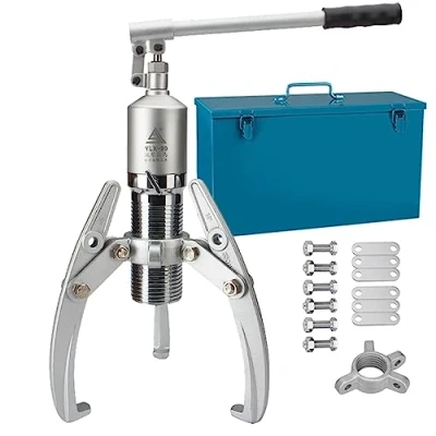 Imagen de Extractor De Engranajes Hidráulico Servicio Pesado, Kit 5 30 Toneladas Con Caja, Separador Cubo Cojinete 2 O 3 Mordazas, Vertical Y Horizontal(Color:30Ton)
