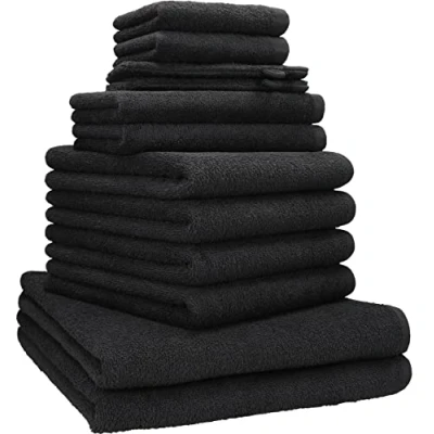 Imagen de Betz Juego de Toallas 12 Piezas Berlin 100% algodón 2 baño 4 Mano Invitados Cara Guantes Lavado Color Blanco