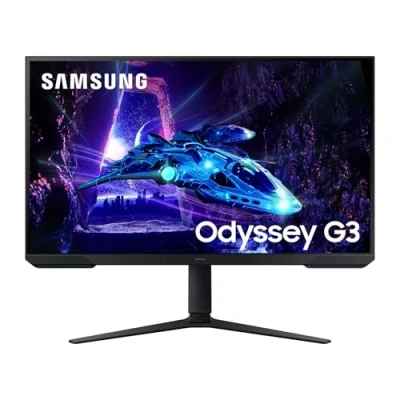 Imagen de SAMSUNG LS27DG300EUXEN Monitor Gaming Odyssey G3 de 32&quot; Full HD (1920 x 1080, 16:9, 180Hz, 1ms, Panel IPS, AMD FreeSync, Modo Eye Saver, Flicker Free), Negro, Versión 2024