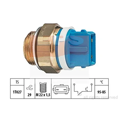 Imagen de EPS 1.850.122 Interruptor de temperatura, ventilador del radiador M22x1,5 Made in Italy OE Equivalent PEUGEOT: 205 II Hatchback, 405 I Berlina