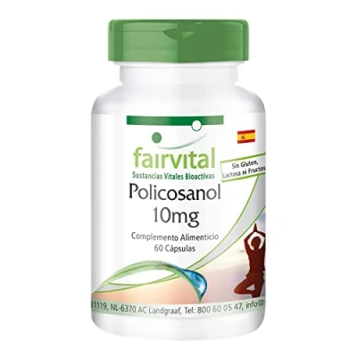 Imagen de Fairvital Policosanol 10mg VEGANO Dosis elevada 60 Cápsulas Calidad Alemana