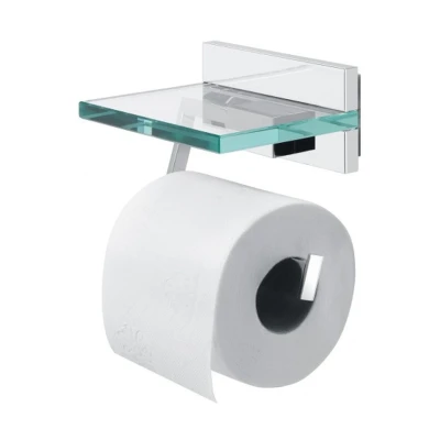 Imagen de Tiger Safira Portarrollos con repisa 13 cm Cromo