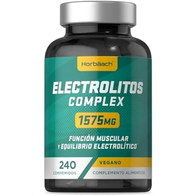 Imagen de Electrolitos Keto Sin Azúcar 1575mg 240 Comprimidos Veganos con Calcio, Potasio, Magnesio y Sodio Soporte Muscular Energético Horbaach