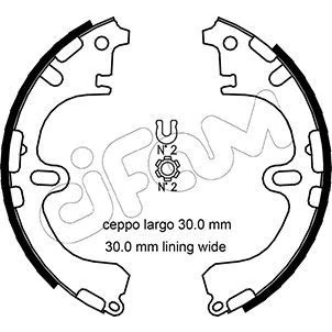 Imagen de Kit de zapatas CIFAM 153 433
