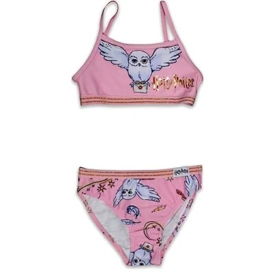 Imagen de Harry Potter Hedwig Traje de baño para niña (as8, Edad, 4 años, Regular, Rosa, 104 cm)