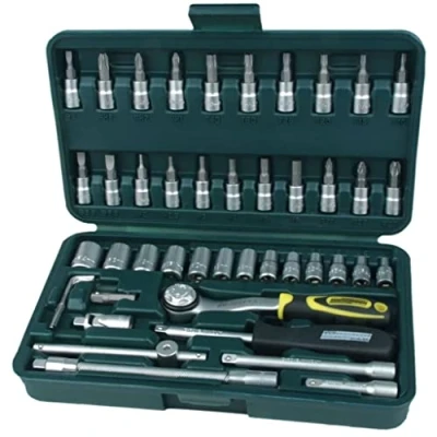 Imagen de Mannesmann M 2040 SL Juego de llaves vaso 1/4&quot;, 46 piezas