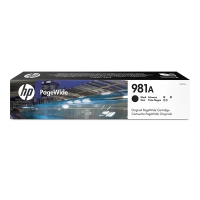 Imagen de HP 981A J3M71A, Negro, Cartucho de tinta PageWide Original, 6.000 páginas, compatible con impresoras inyección Enterprise Serie 556 y Managed E55650