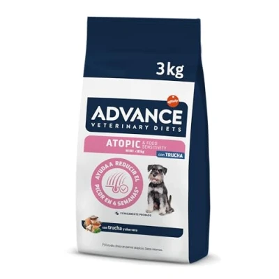 Imagen de Advance Veterinary Diets Atopic, Pienso para Perros Mini con Dermatitis, 3kg
