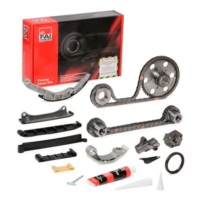 Imagen de FAI AutoParts TCK42CRD 06 Juego de Cadena distribución con juntas, ruedas dentadas Símplex, Dúplex, rodillos