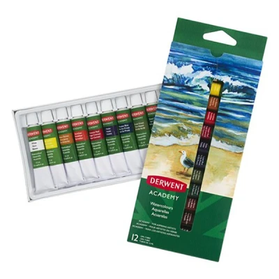 Imagen de Derwent 2302404 Academy Pintura acuarela (12 ml, 12 unidades)