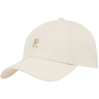 Imagen de Tommy Hilfiger Gorra Mujer Elevated Chic de algodón, Beige (Sugarcane), Talla Única