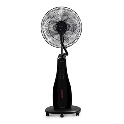 Imagen de CREATE / AIR MIST/Ventilador de Pie Oscilante Negro con Nebulizador Agua, Mando a Distancia, 3,4 L, 90W, 3 Modos y Velocidades, Ultrasilencioso