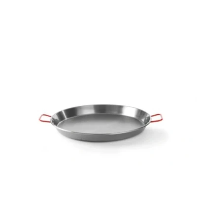 Imagen de HENDI Paellera, sartén para paellas, parilladas, freír, sólo apta cocinas de gas, asas grandes con aislamiento térmico, no lavavajillas ni microondas, ø460x(h)40 mm,chapa acero