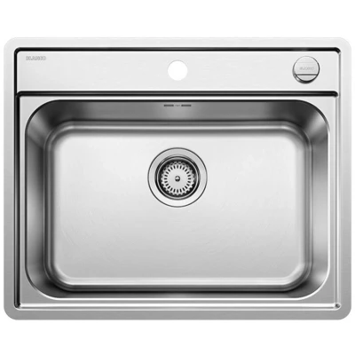 Imagen de Blanco 525109 Fregadero de cocina acero inoxidable, 60 cm Unterschrank