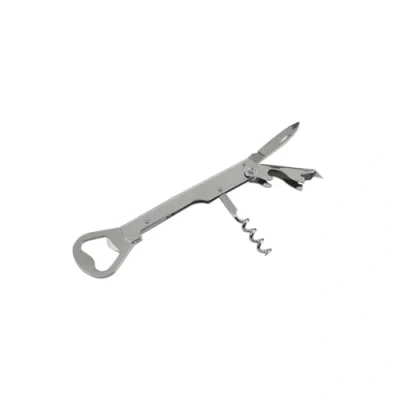 Imagen de FMprofessional Sacacorchos Camarero, Acero Inoxidable, Plata, 22 x 8 1.5 cm