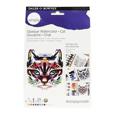 Imagen de Daler Rowney Simply, Activity Set, Pintura Opaca para Acuarela, Caja de Cartón, Colores Surtidos, 12 ml