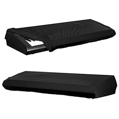 Imagen de Cubierta Antipolvo del Teclado de Piano electrónico elástico para Teclas 66 88, Negro