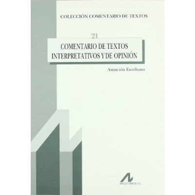Imagen de Comentario de textos interpretativos y opinión (Comentarios textos)