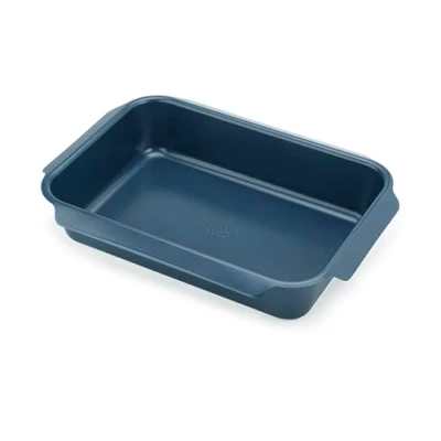Imagen de Joseph Nest Bandeja de Horno en Acero al carbono, revestimiento Antiadherente para Hornear, Asar, Cocinar, con 4 asas inclinadas, 41cm x 30cm 8cm, Azul