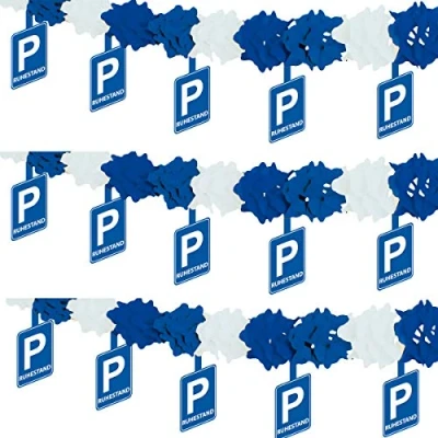 Imagen de Folat Guirnalda con Perchas Retiro &#039;Ruhestand&#039;, Color Azul (63468)