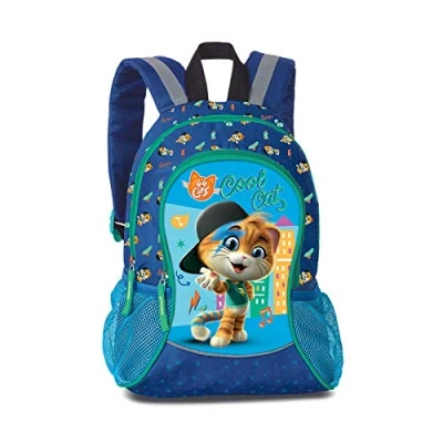 Imagen de Fabrizio Kids 44 Cats Mochila (35 cm, 35 cm), color azul real, azul, Rucksack