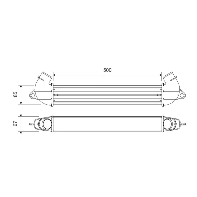 Imagen de VALEO 818712 Intercooler sin sensor FIAT: Doblo I Cargo, Familiar