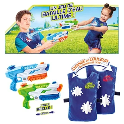 Imagen de Canal Toys Hydro Blaster Game Juego de Batalla Agua con 2 Pistolas y Baberos Objetivos Que cambian Color
