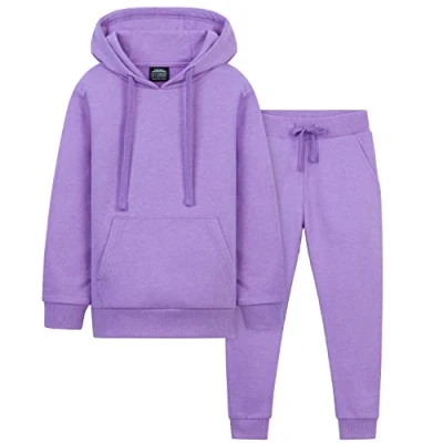Imagen de CityComfort Chandal Niña Conjunto Sudadera y Pantalon Chándales para Niñas Ropa de Moda 5 15 años (Morado, 14 años)