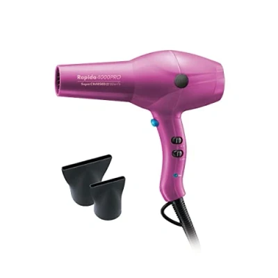 Imagen de Diva Pro Styling Rapida 4000 Cabello Secadora Profesional Con Acondicionamiento Iónico, 2200 W, Magenta 750 g