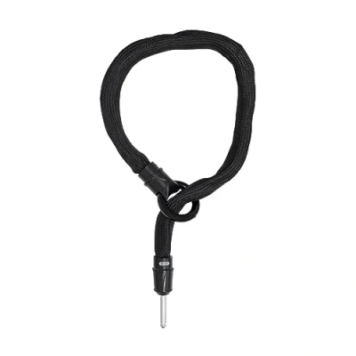Imagen de ABUS Cadena de inserción para Candado cuadro IvyTex Adaptor Chain 6KS bicicleta con cubierta que repele la suciedad y humedad resistente 6 mm Negro