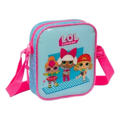 Imagen de Safta M222, LOL Surprise Divas Pequeña, Bandolera Infantil, Bolso Niño, Ideal 5 a 14 Años, Cómoda y Versátil, Calidad Resistencia, 16x4x18 cm, Color Azul Unisex niños, Estándar