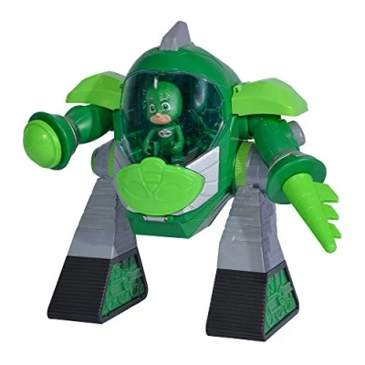 Imagen de Simba 109402464 PJ Masks Turbo Robot Gecko, con luz, cañón, 23 cm