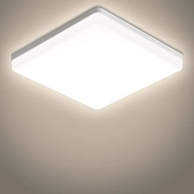 Imagen de Dehobo Plafon LED de Techo 48W, Lamparas Modernas para Baño, Lámpara Cuadrada Blanco Neutro 4500K, Iluminación Interior Cocina Pasillo
